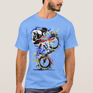 T-shirt Original Bmx Flatland Rouge Jaune