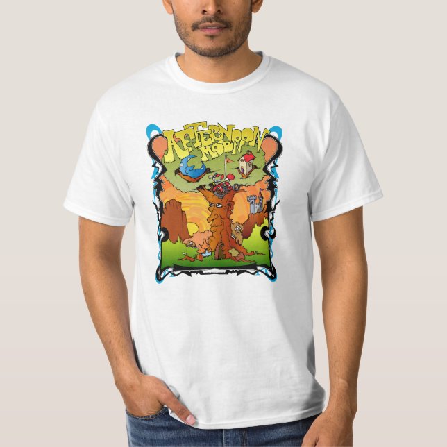 T-shirt Original de griffon de Jon de lune d'après-midi (Devant)
