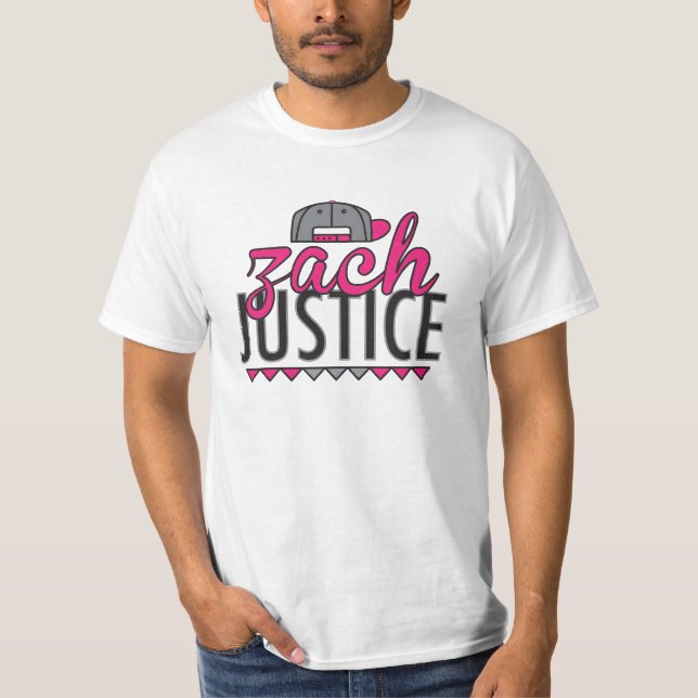T-shirt original de justice de Zach (Devant)