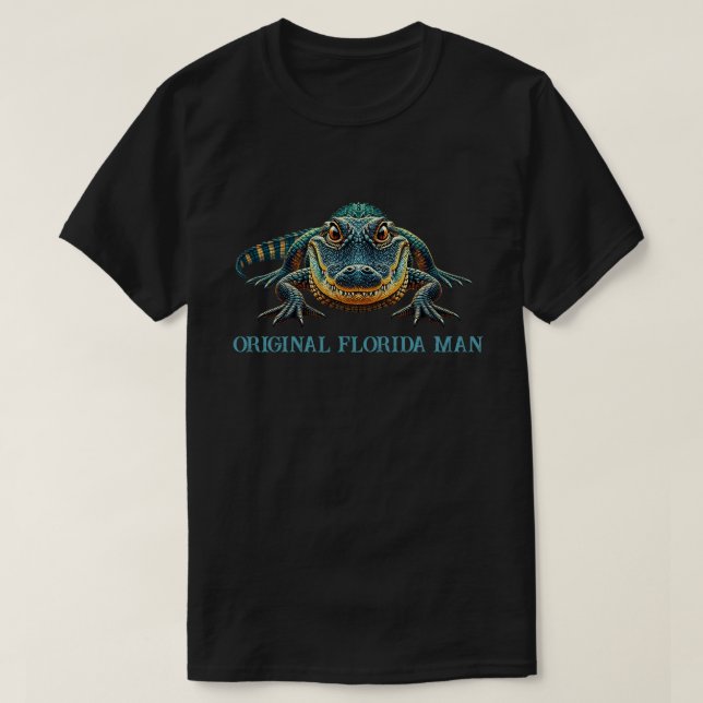 T-shirt Original Florida Man avec Alligator (Design devant)