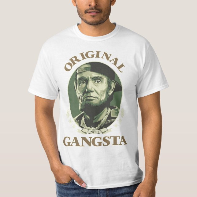 T-shirt original Gangsta Lincoln (Devant)