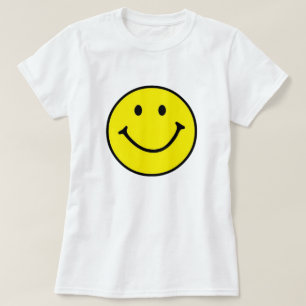 T-shirt Original Jaune Smile Face Femmes