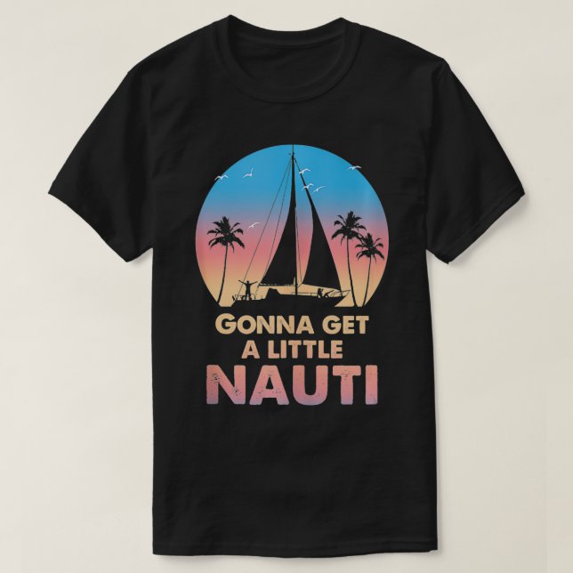 T-shirt ORIGINAL Je Suis Sur Un Bateau (Design devant)