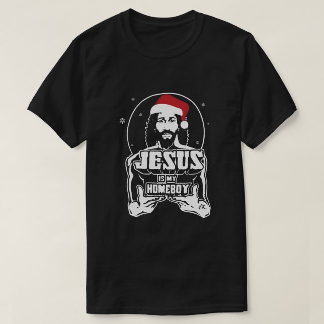 T-shirt Original officiel Noël Jésus est mon home boy Sa (Design devant)