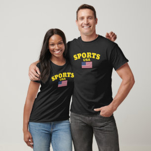 T-shirt Original SPORTS USA Drapeau vrai Classic Mode