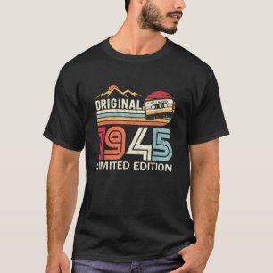 T-shirt Original Vintage 1945 Anniversaire Légende Vintage