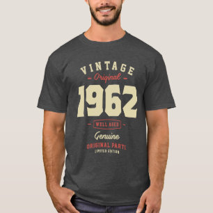 T-shirt Original vintage 1962 61e anniversaire
