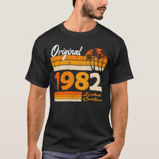 T-shirt Original Vintage 1982 Vintage Retro Birthday gift