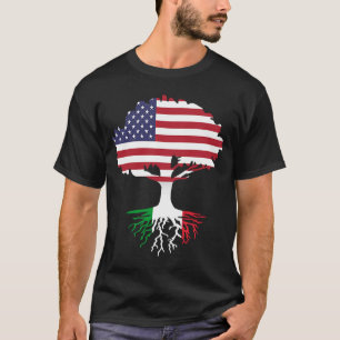T-shirt Origine Américaine Racines Italiennes L'Amérique A