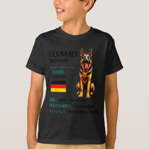 T-shirt Origine Berger Allemand Drôle Amateur de Berger Al