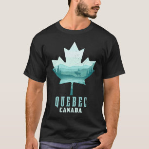 T-shirt Orignal de feuille d'érable du Québec Vintage Cana