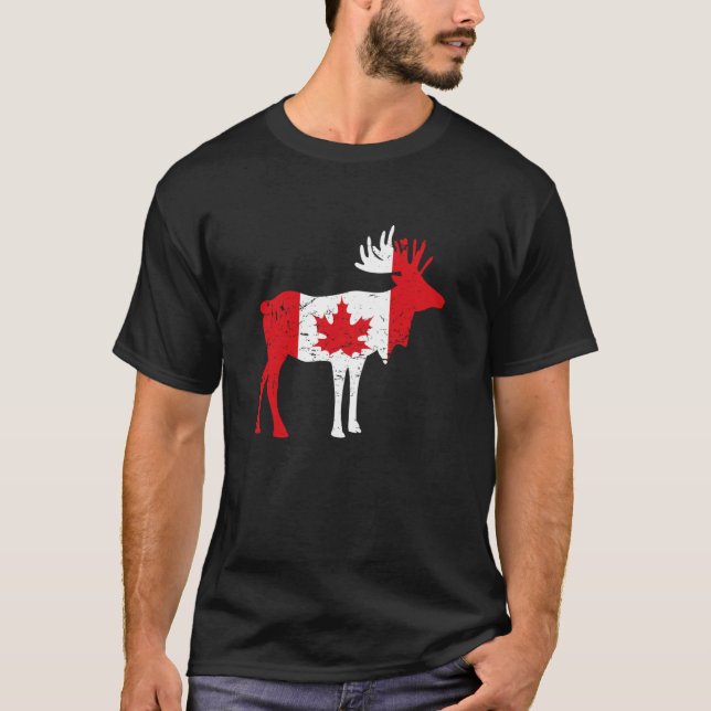 T-shirt Orignal de la feuille d'érable Drapeau canadien Ca (Devant)