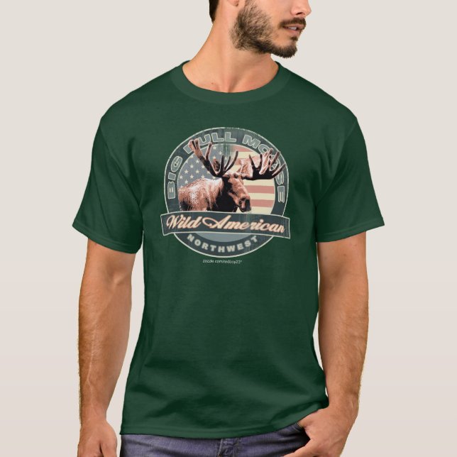T-shirt orignaux américains de faune (Devant)