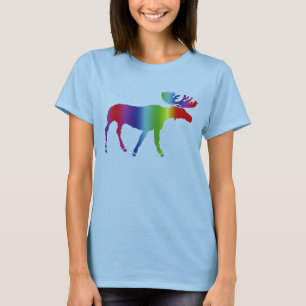 T-shirt Orignaux d'arc-en-ciel