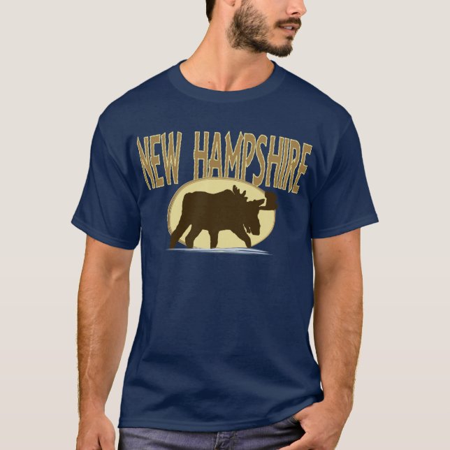 T-shirt Orignaux du New Hampshire (Devant)