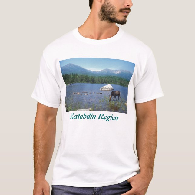 T-shirt Orignaux et bâti Katahdin de vache (Devant)