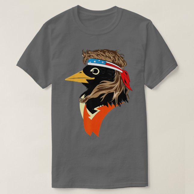 T-shirt Oriole Bird Héros Américain Funny tendance (Design devant)