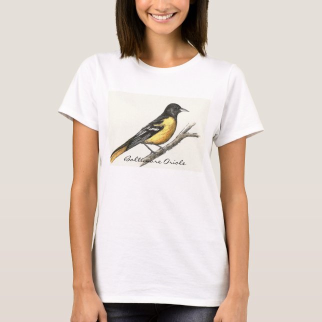 T-shirt Oriole femme Baltimore (Devant)