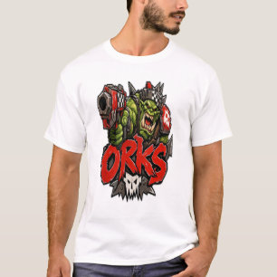 T-shirt Orks Guerrier Vert – Chef de Guerre Brutal Autocol