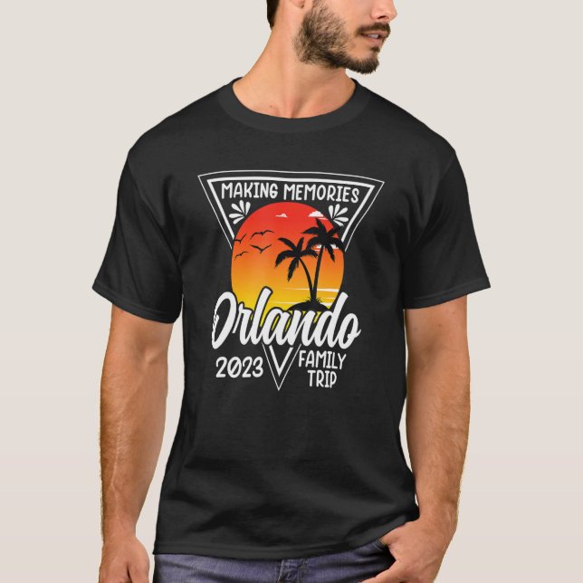 T-shirt Orlando Beach Famille Vacation 2023 Famille Trip G (Devant)