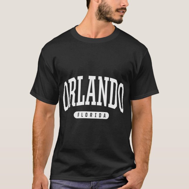 T-shirt Orlando College University Style Fl Usa (Devant)