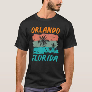 T-shirt Orlando Florida Plage Palm Vintage Surf Vaca