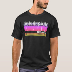 T-shirt Orlando Florida Retro Style Sunset Vintage les ann