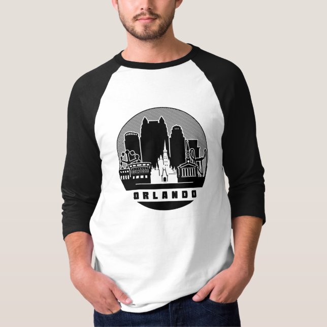 T-shirt Orlando Florida Skyline (Devant)