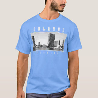 T-shirt Orlando Florida Vintage Skyline Vintage Orlando