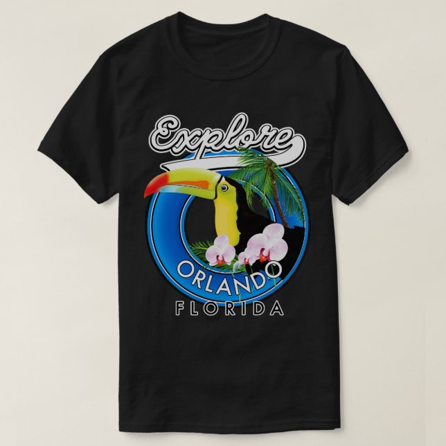 T-shirt Orlando Floride patch de voyage (Design devant)