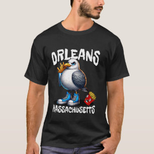 T-shirt Orléans Massachusetts Drôle Mouette Frites S