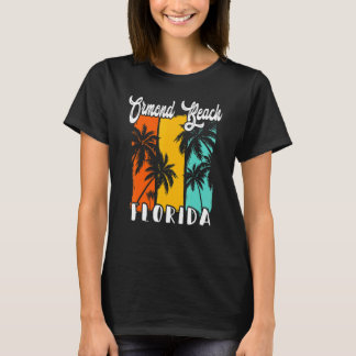 T-shirt Ormond Beach Palm Trees Beach Floride Retro Vacati