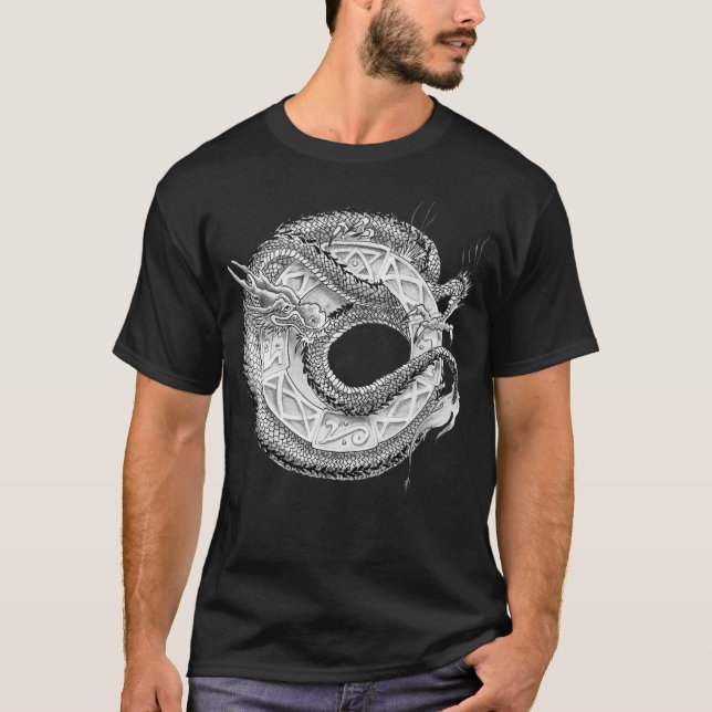 T-shirt Ornamental de dragon (Devant)
