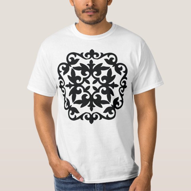 T-shirt Ornamental Floral Design (Devant)