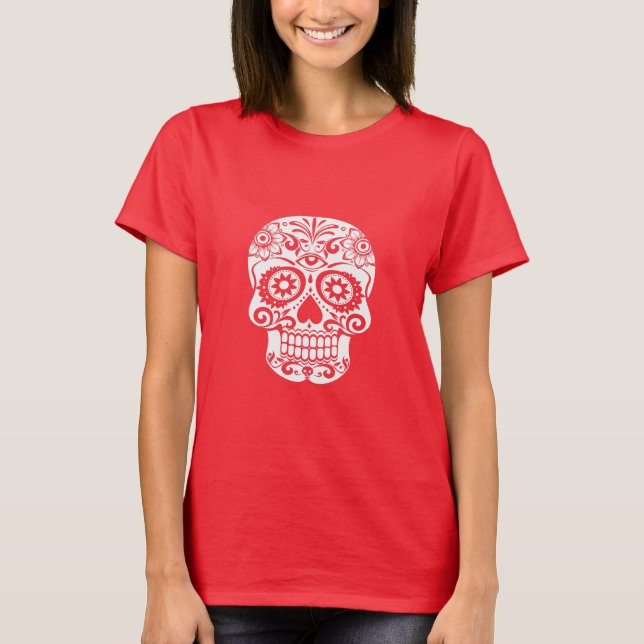 T-shirt Ornate Skull Art (Devant)