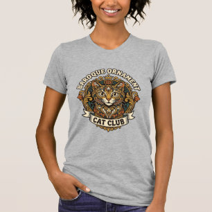 T-shirt Ornement baroque Chat Cadeau amateur de chat - Orn