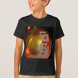 T-shirt Ornement Bonhomme de Neige givré