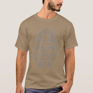 T-shirt Ornement d'anniversaire Vintage 1955 La vie commen