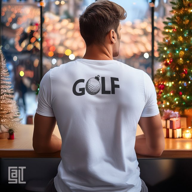 T-shirt Ornement de golf de Noël Classique (Créateur téléchargé)