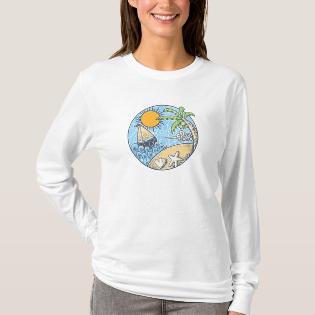 T-shirt Ornement d'été (Devant)