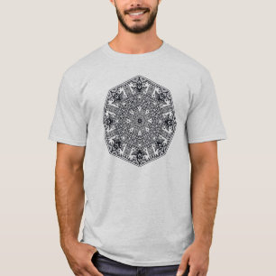 T-shirt Ornement rond de mandala