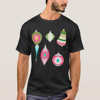 T-shirt Ornements de Noël vintage