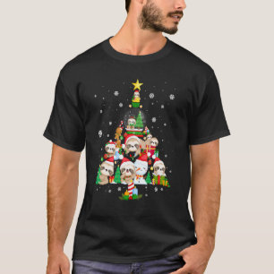 T-shirt Ornements de sapin de Noël Paresseux pour femmes f