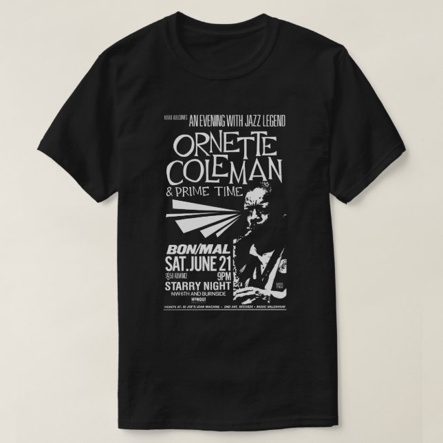 T-shirt Ornette Coleman & Prime Time (Design devant)