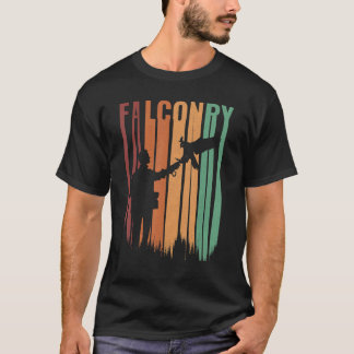 T-shirt Ornithologie Aiguille Falconer Falcone Chasse Vint