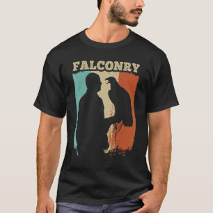 T-shirt Ornithologie Aiguille Falconer Falcone Chasse Vint