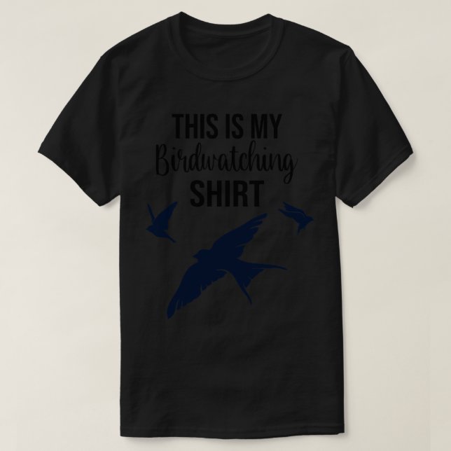 T-shirt Ornithologiste Oiseau observant les chemises Birde (Design devant)