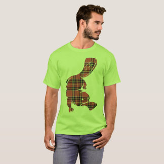 T-shirt Ornithorynque de plaid
