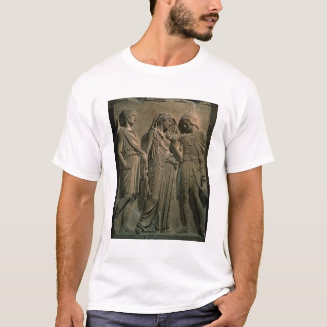 T-shirt Orphée, Eurydice et Hermes (marbre) (Devant)