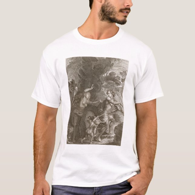 T-shirt Orphée, Eurydice principal hors d'enfer, regarde (Devant)